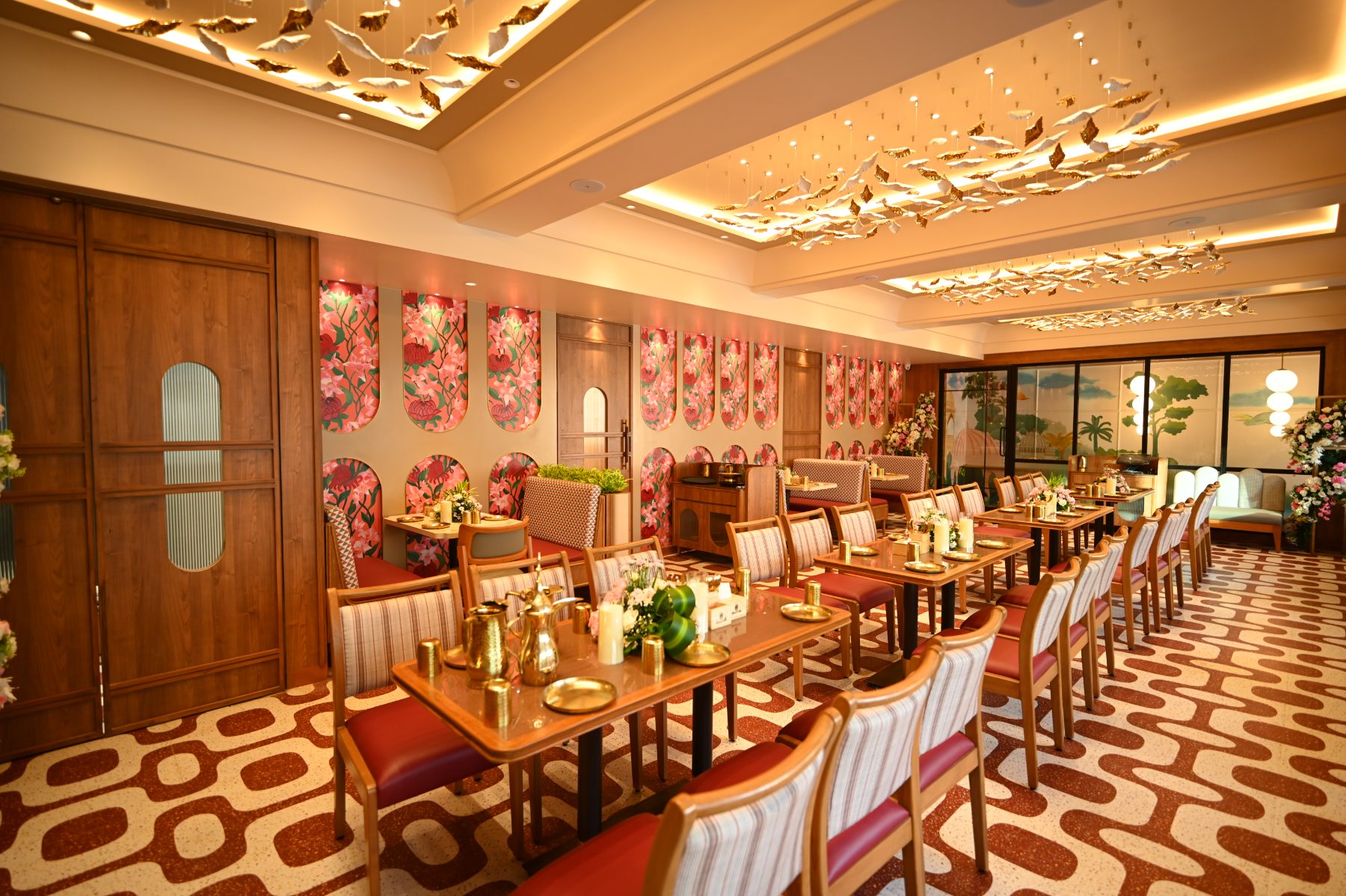 Anantha Veg World restaurant interiors, Indralok Phase 2, Mira Road East